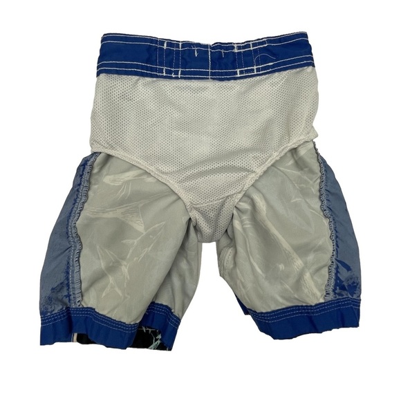 Old Navy Swim Suit Trunks Black & Blue Sharks Toddler Boy’s 3T - Picture 3 of 5